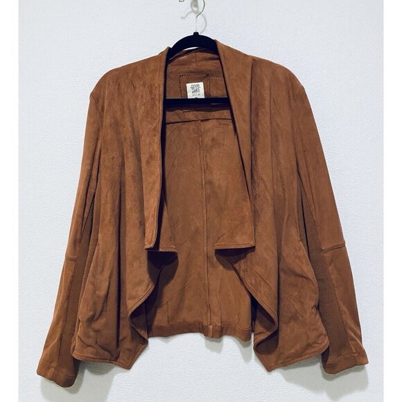 Good Hart by Matilda Jane Jackets & Blazers - Good Hart by Matida Jane Jacket Womens XXL Brown Faux Suede Western Boho Cowgirl
